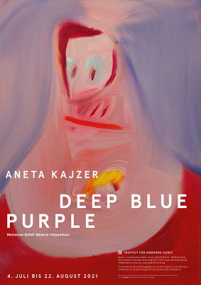 Deep Blue Purple, Institut für moderne Kunst, Nuremberg, 2021, Exhibition Poster