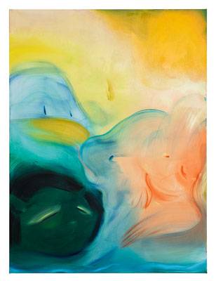 Go With The Flow, 2021, oil on canvas, 160 x 120 cm / 63 x 47.24  inches