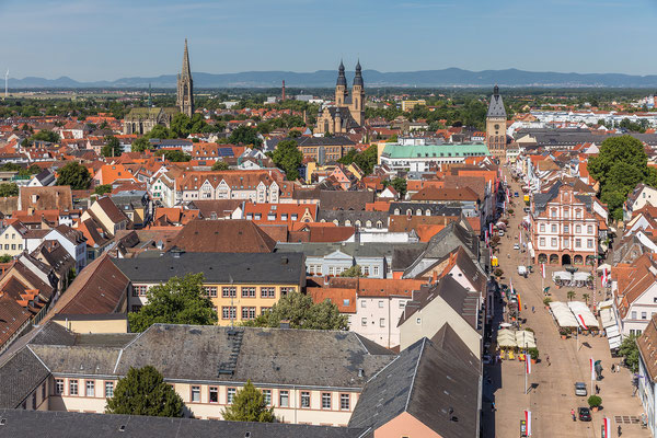 Blick über Speyer vom Turm des Domes