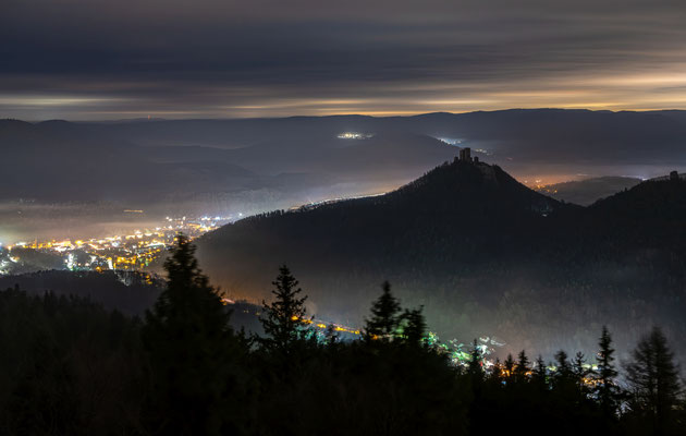 Winternacht auf dem Rehbergturm