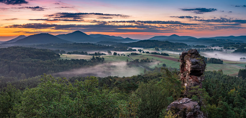 Frühmorgens auf den Geiersteinen