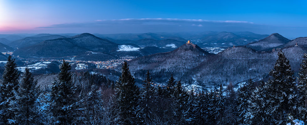 Winterabend auf dem Rehbergturm