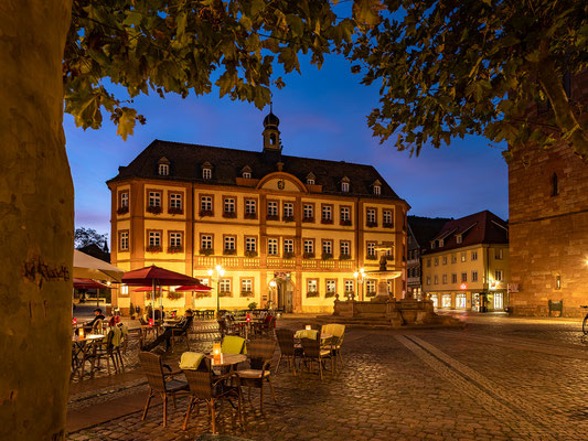 Blaue Stunde in Neustadts Altstadt