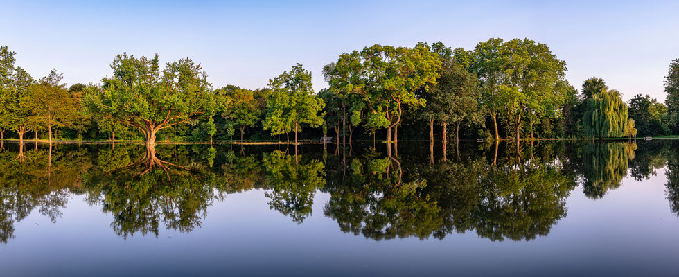 Hochwasser im Stadtpark Speyer