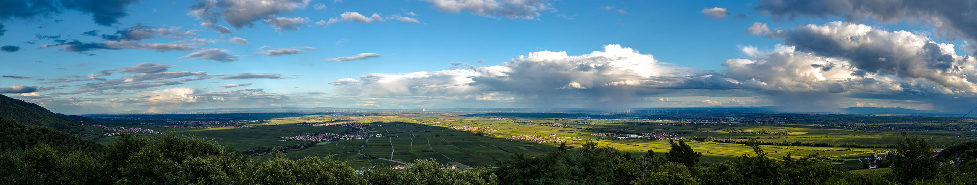 Blick auf die Rheinebene