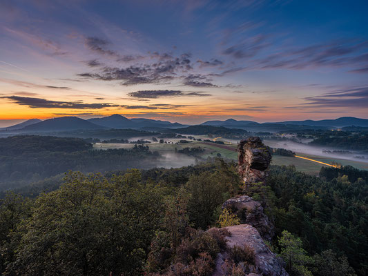 Frühmorgens auf den Geiersteinen