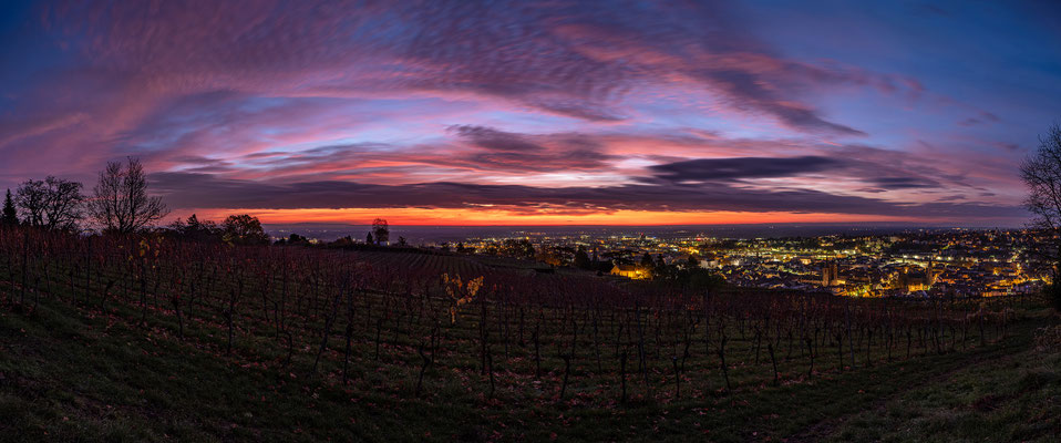 Sonnenaufgang oberhalb von Neustadt