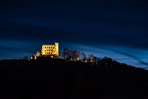Blaue Stunde am Hambacher Schloss