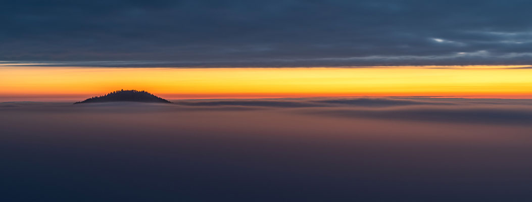 Inversionsnebel am Hohenberg