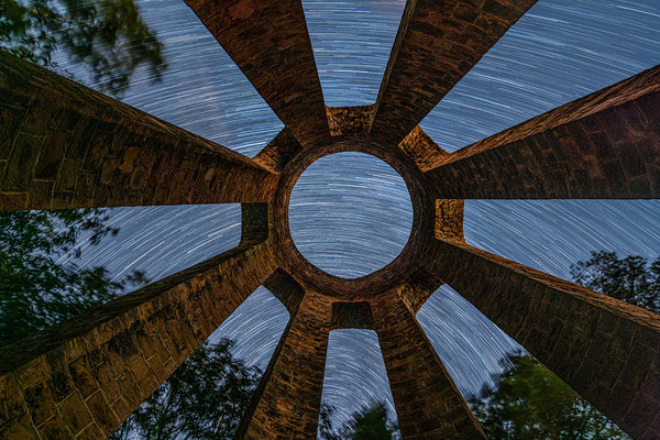 Startrail (Sternspuren) am Wallberg bei Deidesheim
