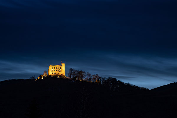 Blaue Stunde am Hambacher Schloss