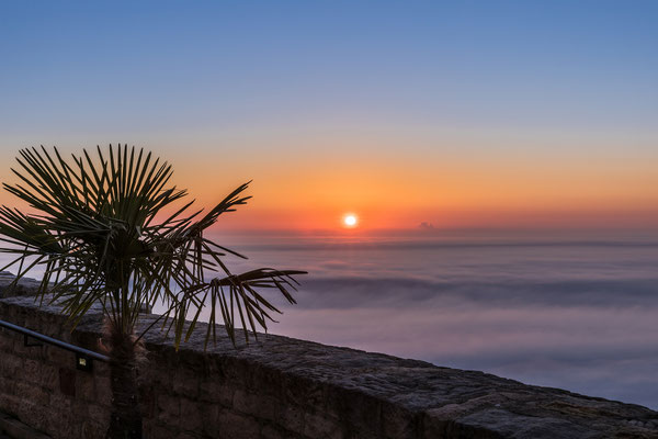 Sonnenaufgang am Hambacher Schloss