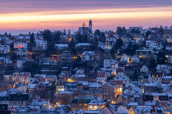 Intensiver Sonnenaufgang bei Neustadt