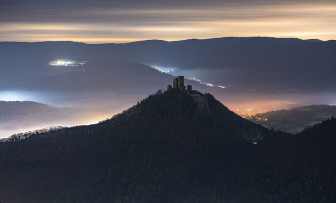 Winternacht auf dem Rehbergturm
