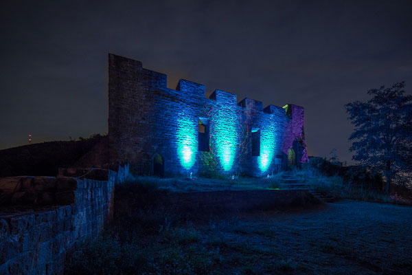 Burgenleuchten auf der Ruine Wolfsburg