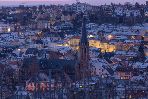 Intensiver Sonnenaufgang bei Neustadt