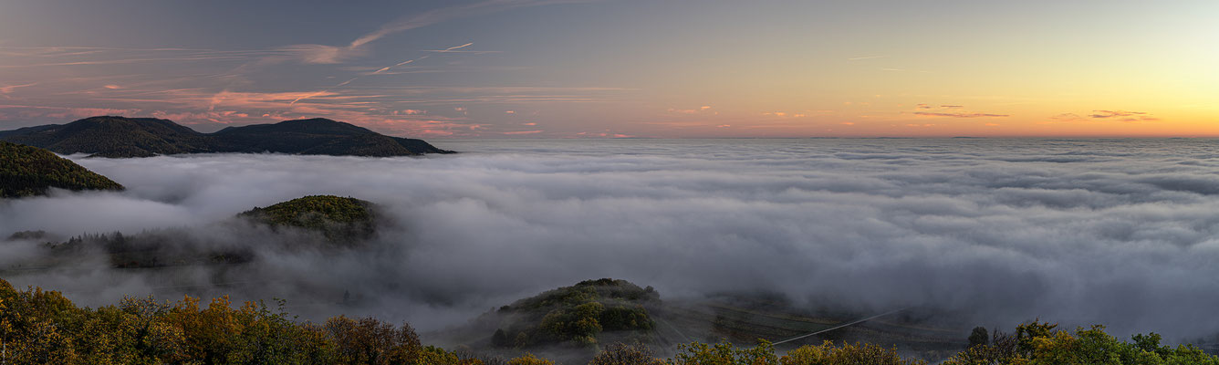 Nebelmorgen auf der Ruine Neukastell