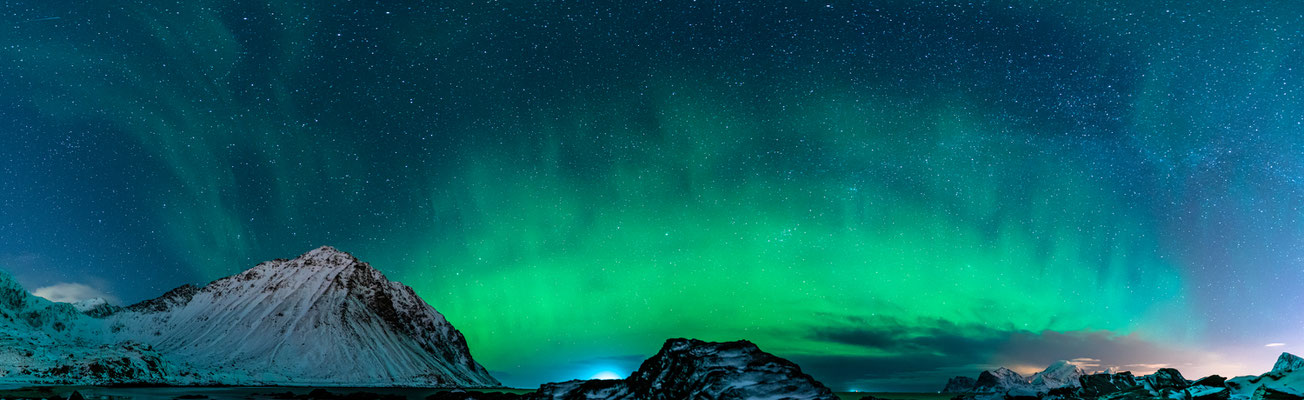 Polarlichter an Storsandnessstranden