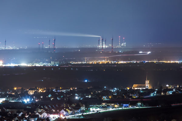 Blick über die Rheinebene vom Wingertsberg