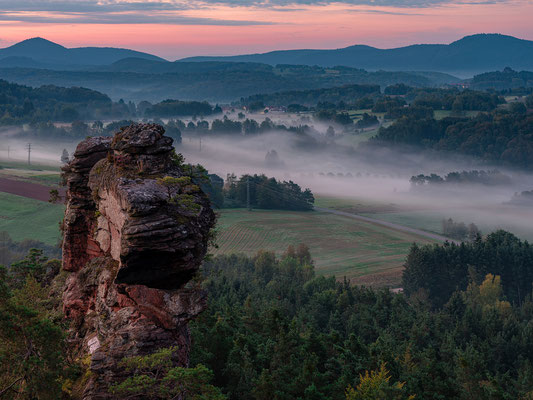 Frühmorgens auf den Geiersteinen