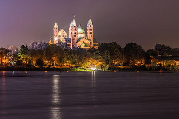 Speyerer Dom bei Nacht