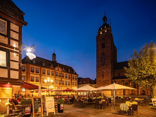 Blaue Stunde in Neustadts Altstadt