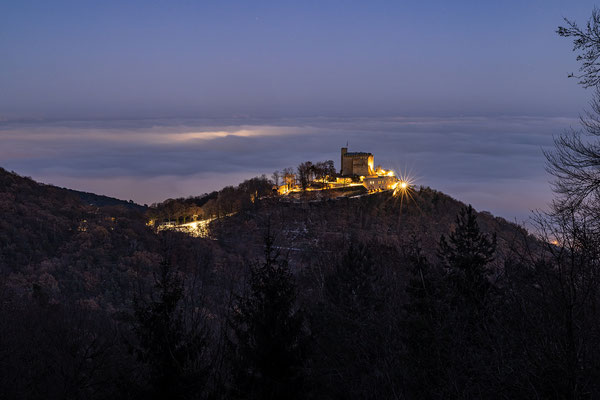 Abendnebel am Hambacher Schloss