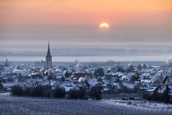 Wintermorgen bei Maikammer