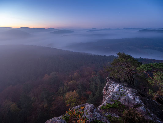 Nebelnacht am Buhlsteinpfeiler