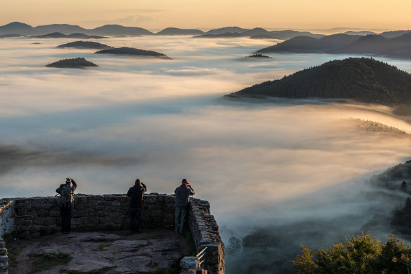 Fotografen über dem Nebel ...