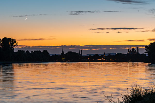 Monduntergang bei Speyer