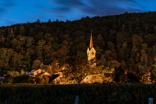 Haardter Kirche in der Blauen Stunde