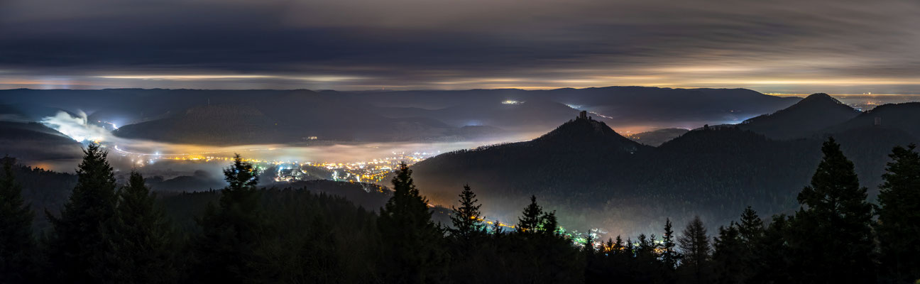 Winternacht auf dem Rehbergturm