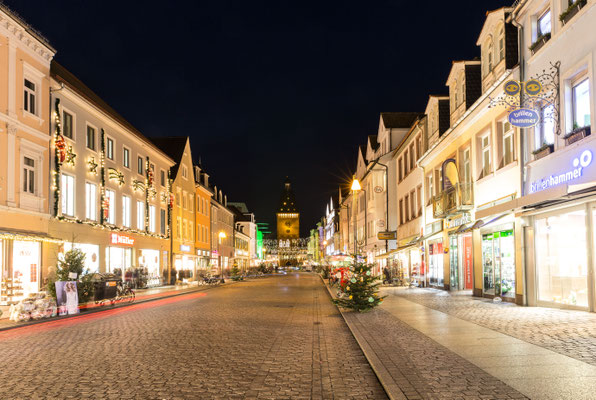 Weihnachstbeleuchtung in der Fußgängerzone