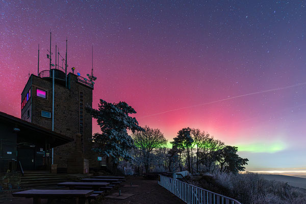 Starke Polarlichter über der Kalmit