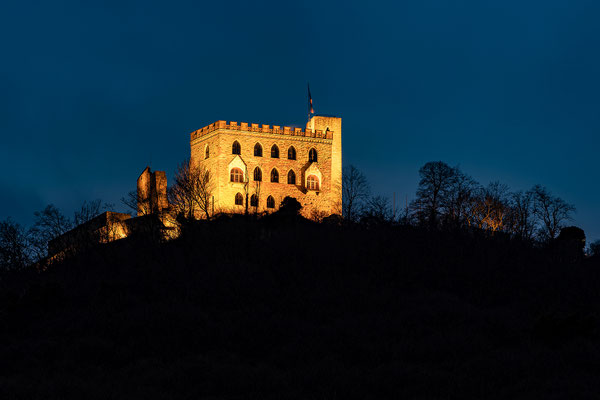 Blaue Stunde am Hambacher Schloss