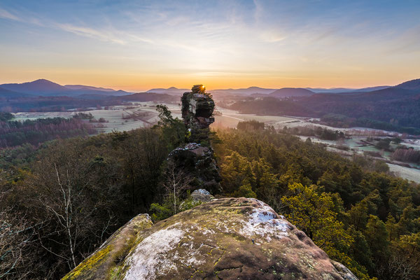 Sonnenaufgang an den Geiersteinen