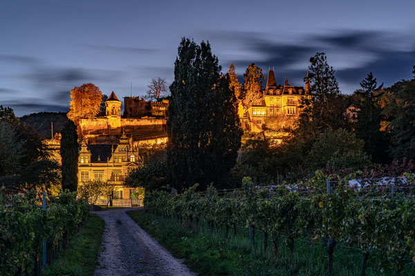 Haardter Schloss in der Blauen Stunde