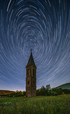 Startrails (Sternspuren) bei Falkenstein