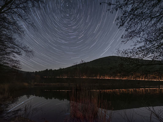 Startrails (Sternspuren) bei Sankt Martin
