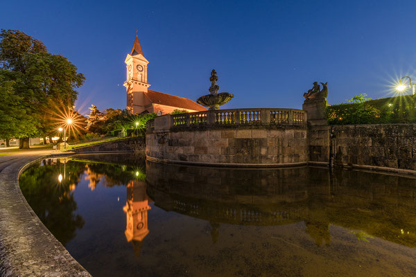Blaue Stunde im Bad Dürkheimer Kurpark