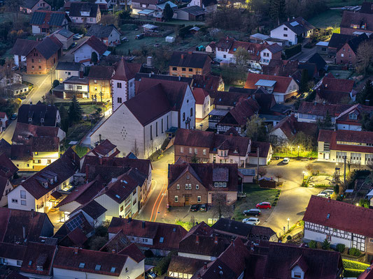 Nächtlicher Blick auf Wernersberg