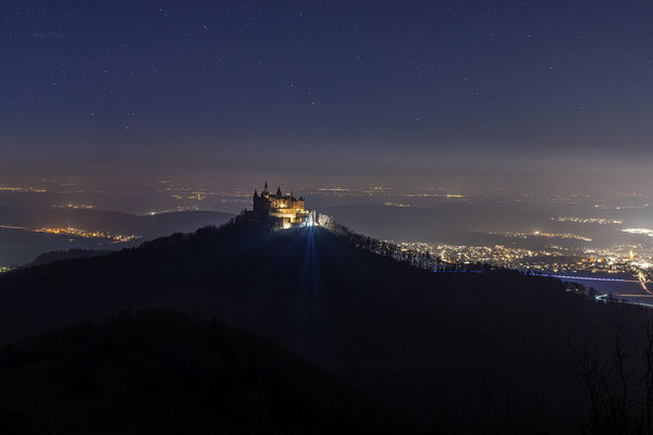 Nachts an der Burg Hohenzollern