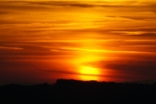 Sonnenuntergang am Geierstein