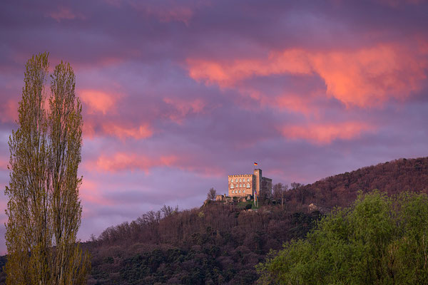 Morgenröte am Hambacher Schloss