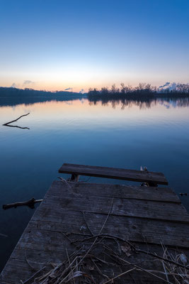 Dämmerung am Baggersee