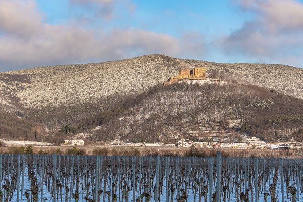 Hambacher Schloss im Winterkleid
