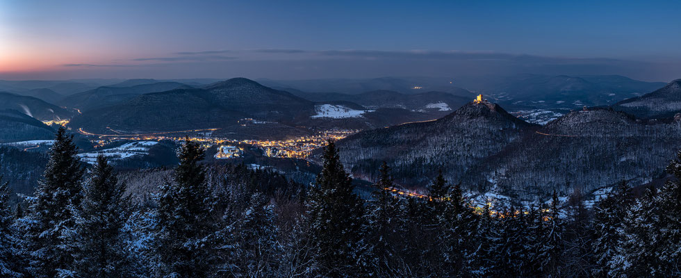Winterabend auf dem Rehbergturm