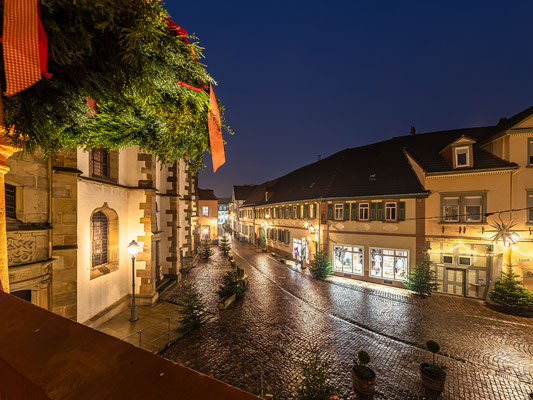 Weihnachtlich geschmücktes Freinsheim