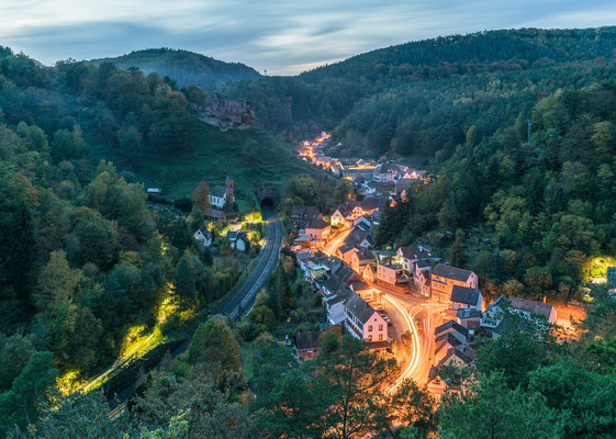 Abendliche Ausblicke auf Frankenstein